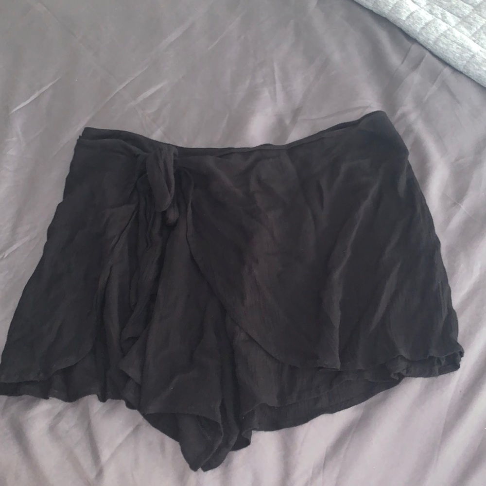 Free people loose short/skort with front wrap